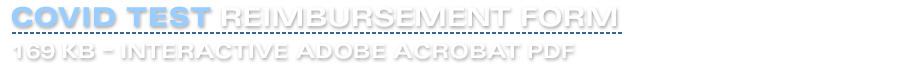 COVID TEST REIMBURSEMENT FORM