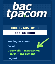 BAC Members Area Navigation Bar - Image